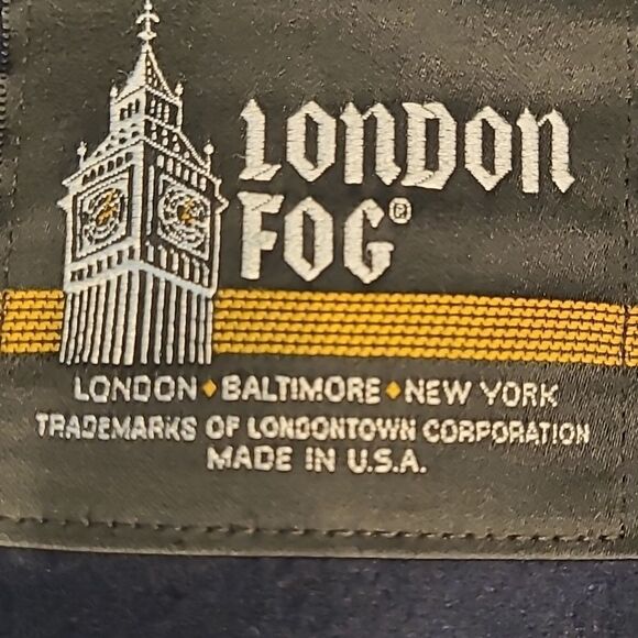 London Fog sz 8 reg Stylish Purple Long Coat with removable liner - Picture 13 of 16